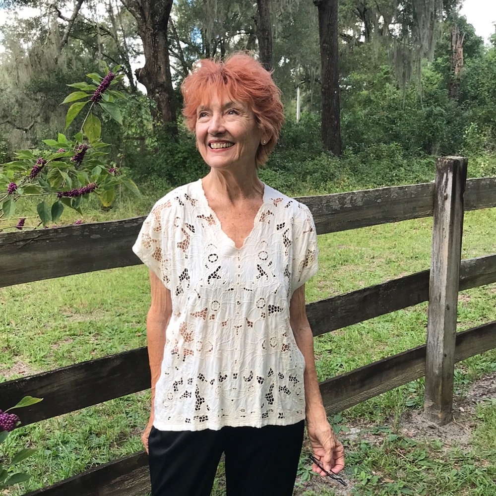 Delicate Crochet Eyelet Antique Ivory V-Neck Top.